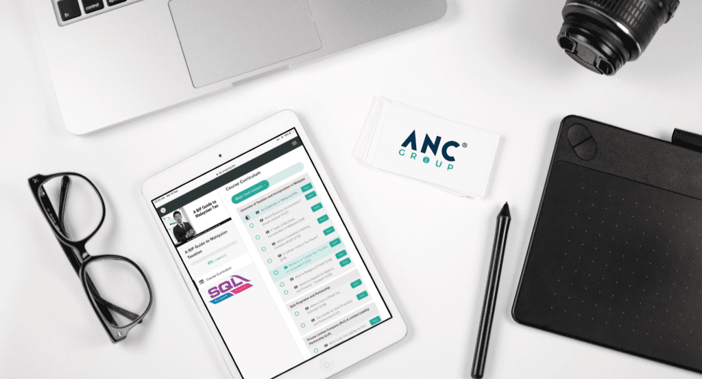 ANC BIP learning platform on tablet